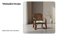 Low Outsideline Woven Chair Soutsideheast Asian Design Indoor Furniture Natural Design Lightweight and Sturdy for Adults