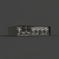24-bit/192kHz USB Audio Interface Loopback External Audio Interface High Resolution Sound Card Plug and Play for Mobile Recording