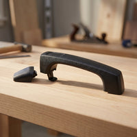 Exterior Door Handle Textured Outer Door Handle Hardware Black Molded for Mechanics
