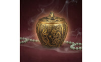 Metal Tea Canister Ornate Tea Canister with Lid Easy to Clean Storage Container for Countertop