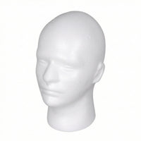 Foam Mannequin Head Stable Headpiece Display Stand Versatile for Cosplayers, Retail Displays, Hair Salons