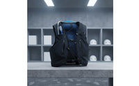 Running Vest Backpack Zippered Pockets Sleeveless Vest Backpack Elastic Lacing Outdoor Gear for Hiking, Bicycling