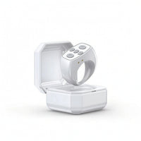 Rechargeable Phone Controller Control with Charging Case Wearable Bluetooth Finger-Worn Controller Compact Wireless Scroller Multi-Function for Creators