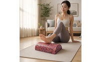 Speckled Half-Round Foam Roller Compact Half-Round Roller Block Padded Cushioned for Floor Exercises, Stretching, Balance Training, Mind-Body Practice