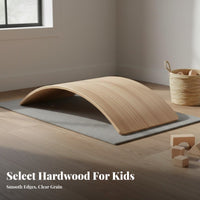 Develops Physical Skills Wooden Balance Board Unrestricted-Ended Play Wooden Wobble Board Multi-Purpose Child-Centered Rocker Toy Versatile for Toddlers, Indoor, Playroom