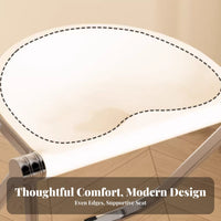 Foldable Minimalist Cylindrical Stool Portable Space-Saving Seat Lightweight Folding Chair Sturdy Construction for Cafe Owners, Design Enthusiasts, Dining Room, Small Apartments, Kitchen, Balcony