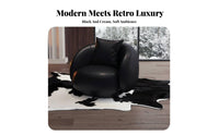 Modern Design Rounded Tub Chair Curved Outline Upholstered Circle Lounger Deep Seat Seating Furniture Multi-Purpose for Business Owners, Interior Designers, Reception Area, Hotel Lobby, Lounge, Living Room