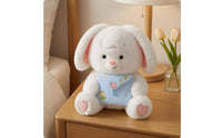 Creature Character Stuffed Heart and Flower Details Stuffed Stuffed Toy Plaything Front Pocket Rounded Body