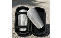 Carbon Fiber Shin Guard Anti-Impact Football Leg Guard Portable Carry Case Sports Protection for Club Athletes