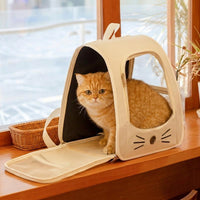 Cat Backpack Carrier and Pet Carrier Backpack, Oxford Dog Backpack Carrier for Small Dogs, Top Opening Travel Hiking Car Pet Carrier Design