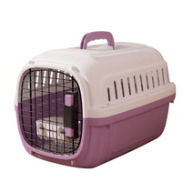 Hard-Sided Pet Carrier Ventilated Pet Carrier with Litter Space-Saving Tray Cat Travel Crate for Cats, Car Rides