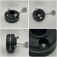 Kayak Accessory Base Tooltool-Less Hardware Stainless Steel for Anglers