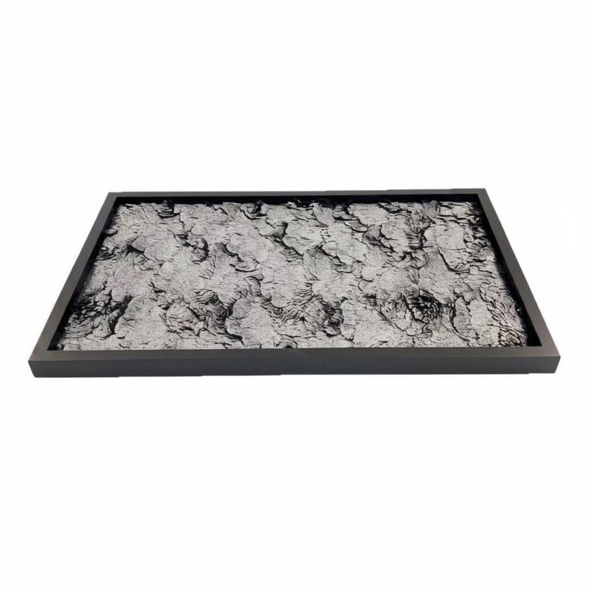 Tree Texture Decorative Tray Light Elegant Design Wood Frame Organizer Tray Versatile Home Decor for Entryway