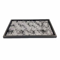 Tree Texture Decorative Tray Light Elegant Design Wood Frame Organizer Tray Versatile Home Decor for Entryway