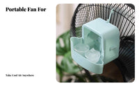 Compact Fan Ice Box Cooler Low Cost Fan Ice Cooler Attachment Simple Design for Office Workers, Homeowners, Bedroom, Living Room