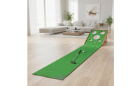 Foldable Golf Chipping and Putting Practice Practice Aid Portable Golf Putting Mat with Adjustable Slope Indoor Premium for Golfers, Home, Office, Garage