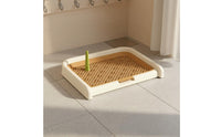 Anti-Splash Dog Potty Tray Easy to Clean Dog Pee Tray Raised Wall Pet Supplies Long-Lasting Plastic for Apartment