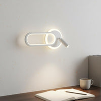 Eye Protection 360 Degree Swivel Wall Lamp Narrow Beam Rotating LED Wall Light Flicker-without Flicker for Study Room