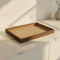 Shielding Jewelry Tray with Velvet Lining Elegant Wood Jewelry Tray Sturdy Compact for Collectors