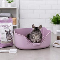 Dwarf Rabbit Potty Tray Flower Shape Pet Item Portable for Indoor