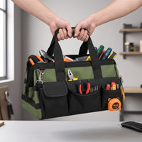 Tool Bag Multi-Compartment Tool Bag with Adjustable Shoulder Strap for Technicians, Job Site