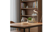 Glass Dome Wooden Base Minimalist Design Spherical Glass Dome with Base Clear Globe Cover Handmade House Decoration DIY