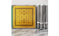 Foldable Folding Game Table Shielded Edging Reversible Game Table Capped Feet Furniture PVC