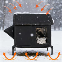 Outdoor Waterproof Winter Cat House Tent with Large Space