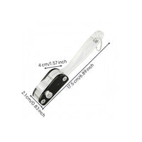 Transparent Handle Scoring Cutter Metal Blades Multi-Blade Cutter Enclosed Design Manual Food Cutter Hanging Chain