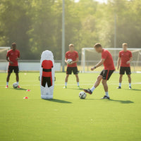 Soccer Training Mannequin with Pump Weighted Base Inflatable Defender Free Kick Wall Portable for Coaches, Target Practice