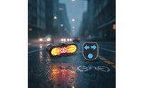 LED Bike Tail Light with Turn Signals Flashing Bike Tail Light with Wireless Control for Commuters