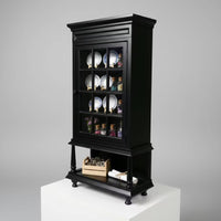Miniature Armoire with Openwork Unpainted Dollhouse Cabinet Handcrafted Dollhouse Cabinet with Shelf for Hobbyists, Collectors, Diorama