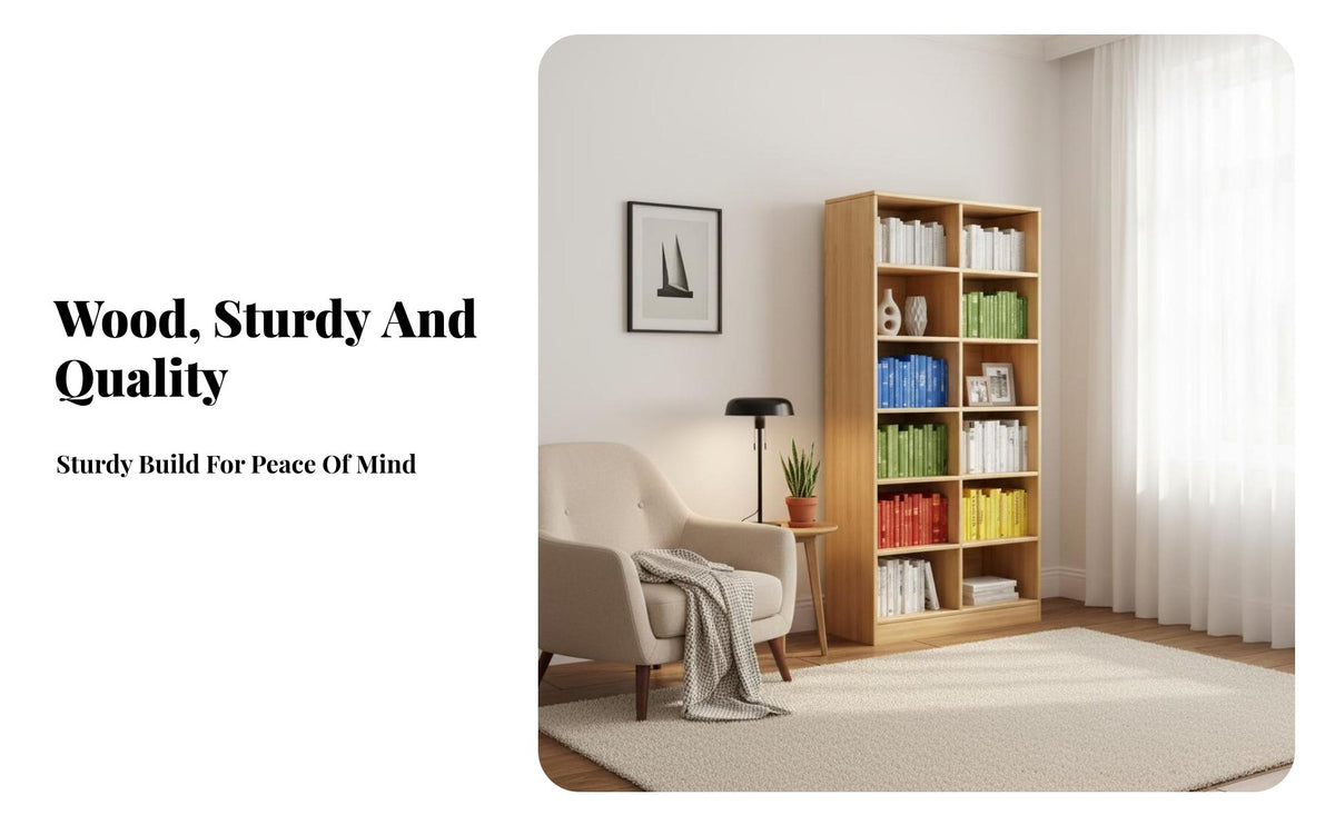 Floor-Standing configurable Cube Organizer Multitier shelving unit Combinable Design Household Storage Large Capacity for Book Lovers, Students, Homeowners, Study Room, Bedroom, Office, Closet