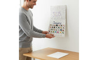 Button Calendar Colorful Buttons Handmade Textile Calendar Decorative House Decoration for Classroom