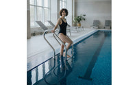 Easy to Install Stainless Steel Pool Ladder Rustproof Pool Ladder with Handrails Stable Step Long-Lasting for Spa