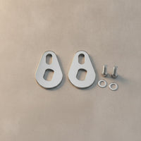 2 Pieces Electric Bicycle Force Arm Stainless Steel Force Arm with Screw and Washer Cycle Part M14 Hardware Two-Hole