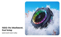 Phone Chiller 35W High High-Performance Gaming Phone Chiller 2-in-1 Attachment RGB Cooling Back Clip for Broadcaster S, Content Developer S