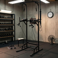 Power Station Adjustable Height Pull-up Station Freestanding Press Station