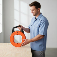 Tangletangle-Resistant Threading Reel Box Portable Electrician Wire Reel Cable Protection Wire Spool Case Heavy-Duty for Electricians