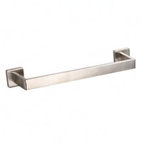 Towel Bar with Square Base Stainless Steel Wall-Mounted Towel Bar Hardware Modern Minimalist for Laundry Room