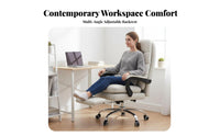 Ergonomic Design High-Back Recliner with Footrest Support Reclining Chair with Footrest Adjustable Height Swivel Seat Padded Armrests for Students, Executives, Gamers, Dorm Room, Workplace, Gaming, Relaxing
