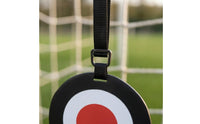 Red Center Football Training Target Disc Swivel Hook Soccer Training Disc with Straps Adjustable Strap Hanging Football Target Flat