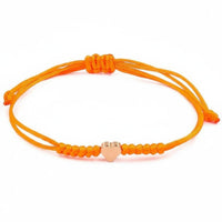 Handmade Heart Bracelet Adjustable Woven Durable String for Daily Wear