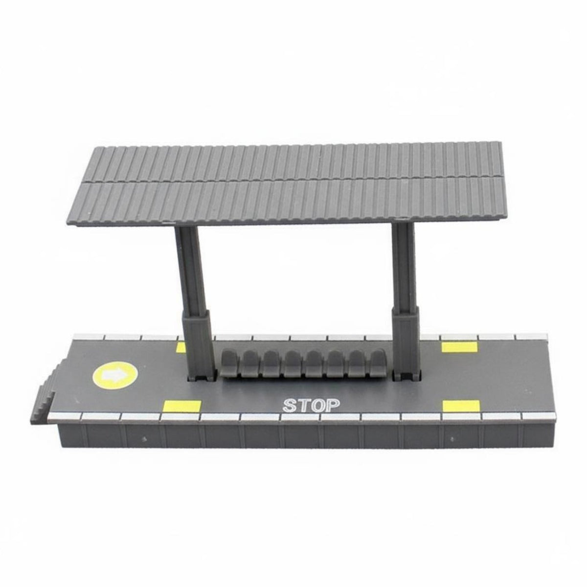 Plastic Train Platform Model Realistic Features Assembly Toy Station Pre-Painted