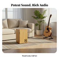 Trip Percussion Box Portable Wooden Percussion Instrument Small Size Percussion Instrument for Beginners, Music Lovers