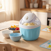Ice Cream Machine Electric Countertop Ice Cream Machine Appliance Compact Homemade for Families, Kitchen, Home