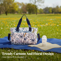Diaper Bag Tote Multiple Compartments Large Capacity Diaper Tote Waterproof Large Capacity Infant Tote for Moms, New Parents, Travel, Hospital