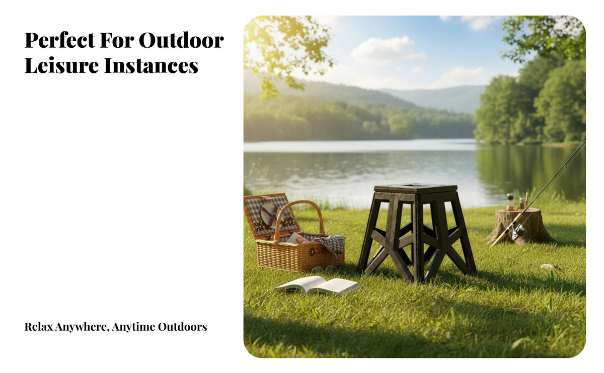 Foldable Design Telescopic Stool Lightweight Folding Seat Built-in Handle Portable Furniture Quick Setup for Outdoor lovers, journeyers, Fishing, journeying, journey, Camping