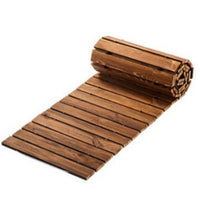 Slatted Rollable Wooden Path Portable Roll-out Garden Walkway Easy to Install Roll-out Wooden Walkway Natural for Gardeners