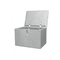 30L Expanded Polypropylene Cooler Box Fitted Lid Insulated Food Box Smooth Textured Rectangular Insulated Container